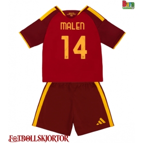 AS Roma Donyell Malen #14 Hemmakläder Barn 2026-27 Kortärmad (+ Korta byxor)